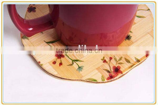 Hot Sale Thermal Shield Bamboo Coaster to Putting Cup