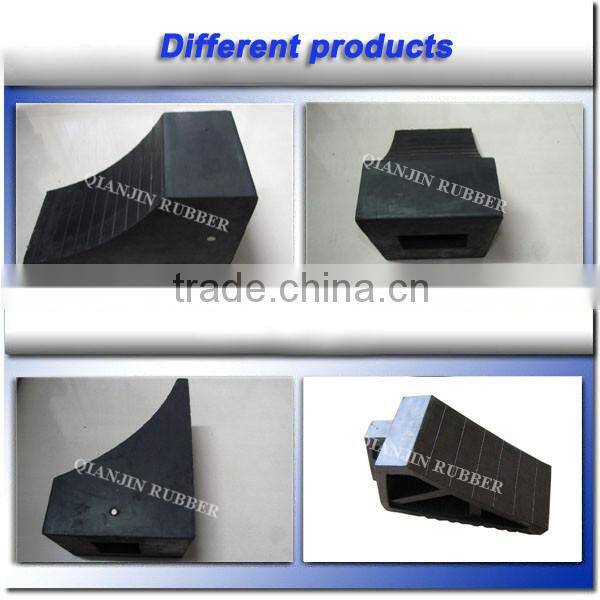 Hot Sale anti-slip Rubber Wheel Chock for car tyre
