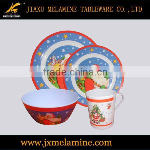 16pcs melamine X'mas dinner set