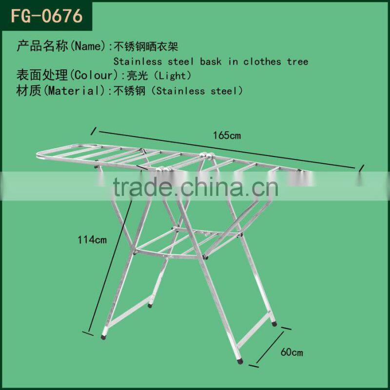 Display clothes metal hanging shelf