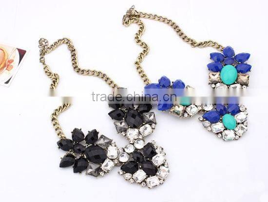 Fashion Resin Acrylic Choker Vintage Pendant Statement Necklace Women Necklaces & Pendants Fashion Necklaces for Women 2014