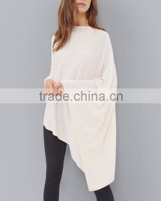 16HLC1014 Hooded Cashmere Poncho sweater