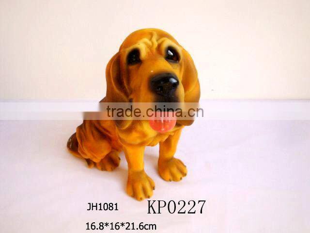 resin dog figurines, Sitting Dog Resin Statue ,dog figurines for home &garden decoration