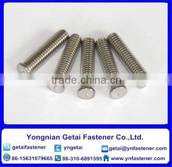Welding screws/studs ,Shear studs,welded studs, weld studs,DIN933/931 HDG / Galvanized with black /yellow zinc plated/blue white