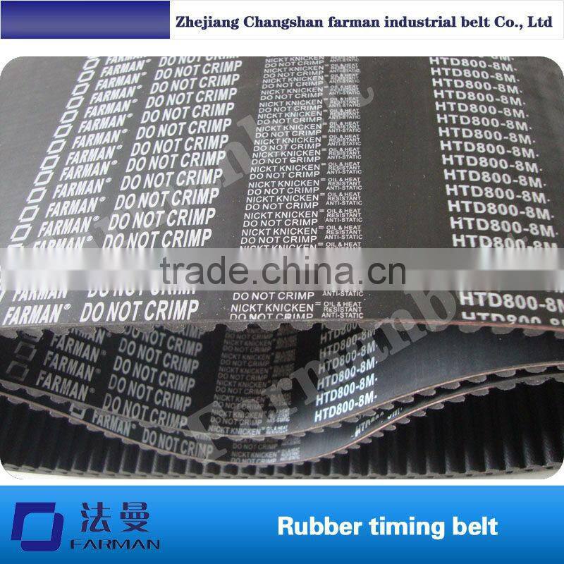 rubber synchronous belt,timing belt type: 8M Brand: Farman