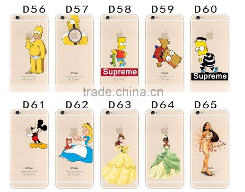 Ultra thin and soft cell phone case with Disney carton imprint .