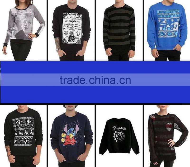 fashion couple pullover sweater any logo accept