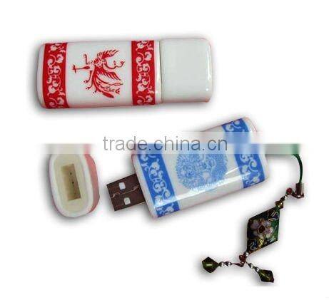 Chinese style ceramic USB flash drive
