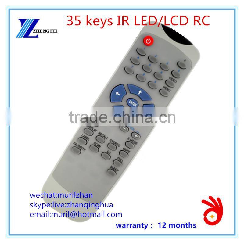 High Quality Black 49 Keys IR Remote Control for CHKQ 3218DS-HD lcd/led tv