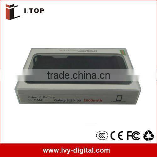 2000mAh External Power Case for i9100, For Samsung Galaxy s2