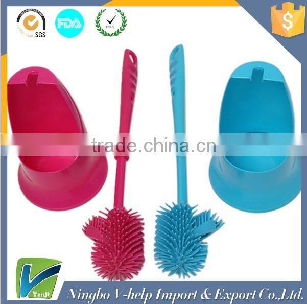 multifunction cleaning bathroom toilet brush with holder