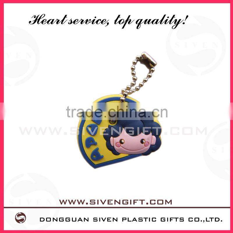 customized banana design soft pvc keychain