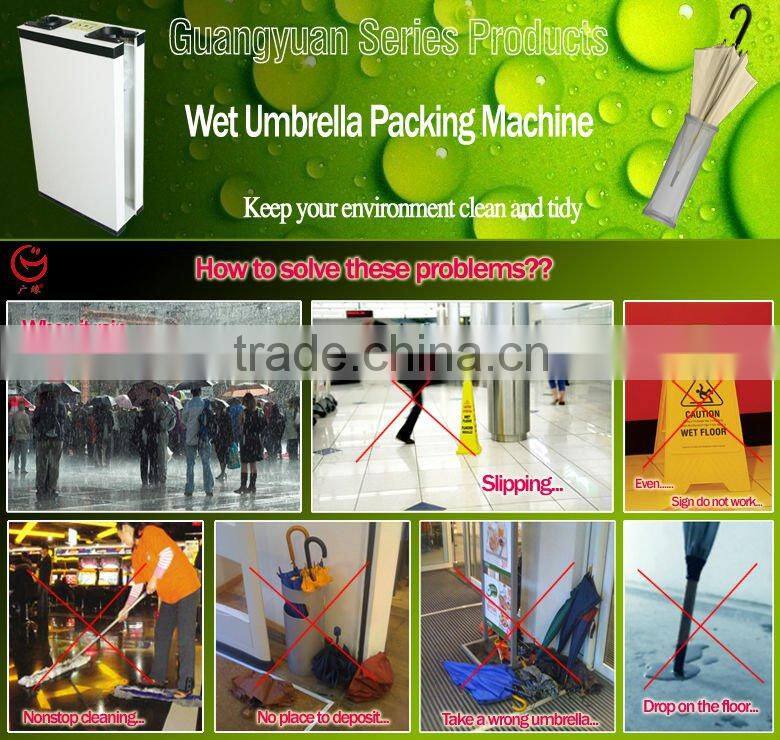 small automatic wet umbrella packaging machine hotel equipment