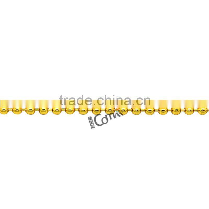 Gold metal brass ball chain for bag decoration, necklace