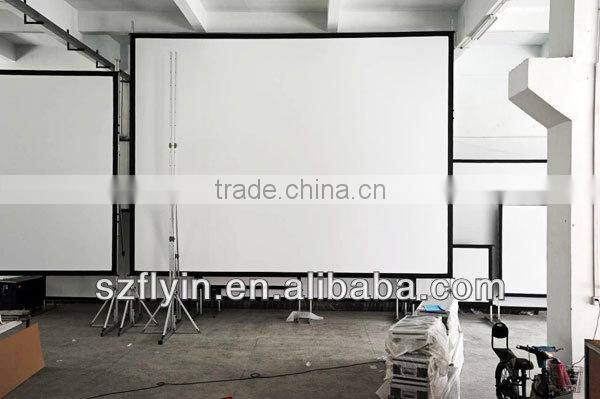 Perfect IMAX 200 inch fast folding screens any size factory customized for outdoor Rear&Front Projector Screen
