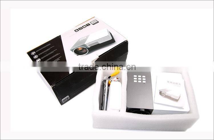 Portable power bank support 1080p led projector moble phone hdmi usb vga sd slot hd cinema mini projector