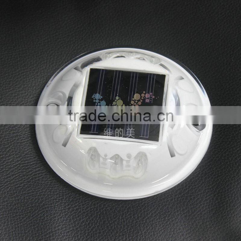 White color high quality Epistar LED 3m reflective glass road stud