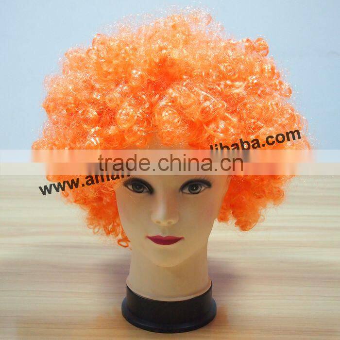 Tops Seller Christmas Party Wig,Sports Wig/Sport Headband Wig/Sports Fans Wigs,