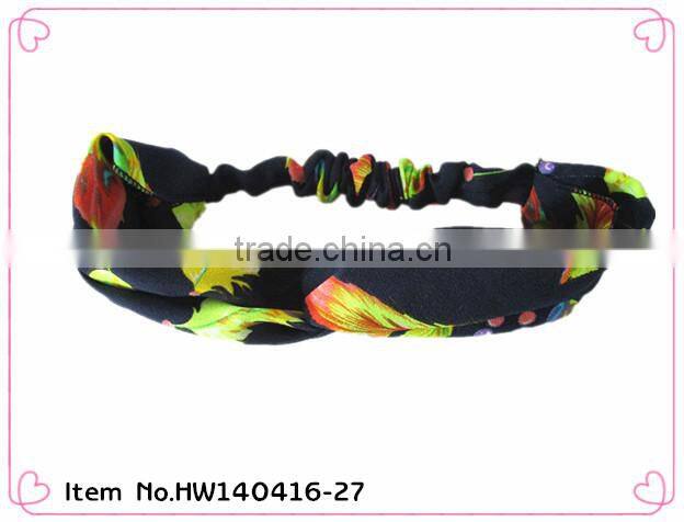2014 hot sale cheap custom printed elastic headbands