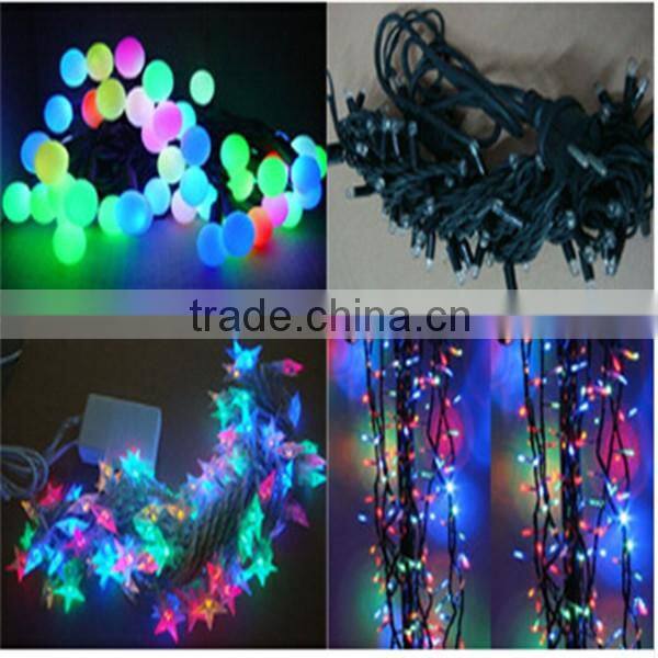 twinkle christams decoration lights fiber optic led string light with waterproof ip65 outdoor string lights