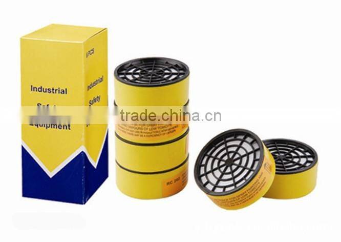 half mask chemical respirator with black elastic strap