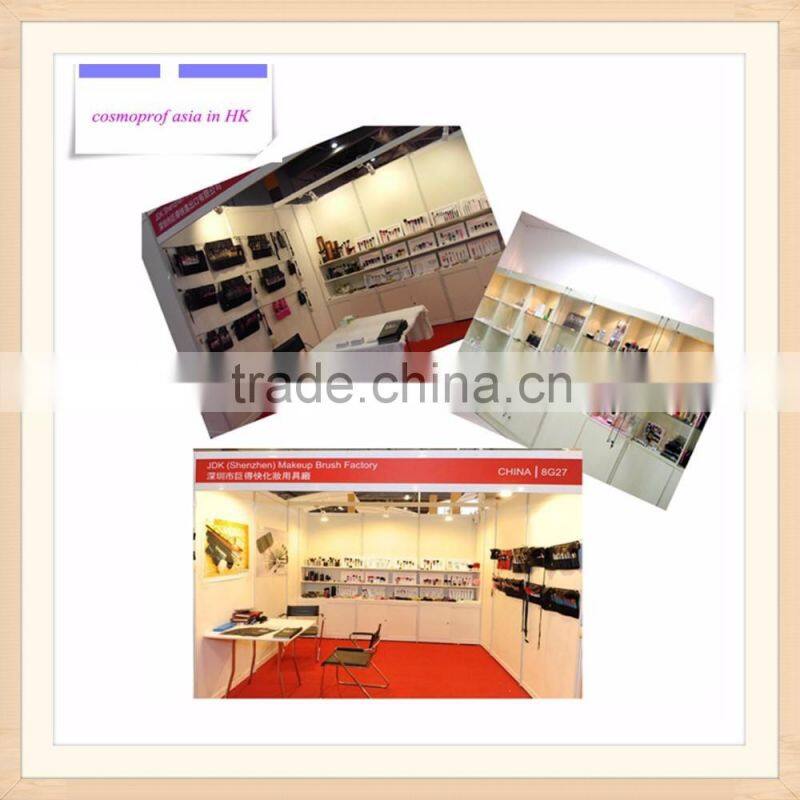 JDK new arrival cosmetic tool private label white BJF goat hair kabuki brush for mineral powder kabuki brush