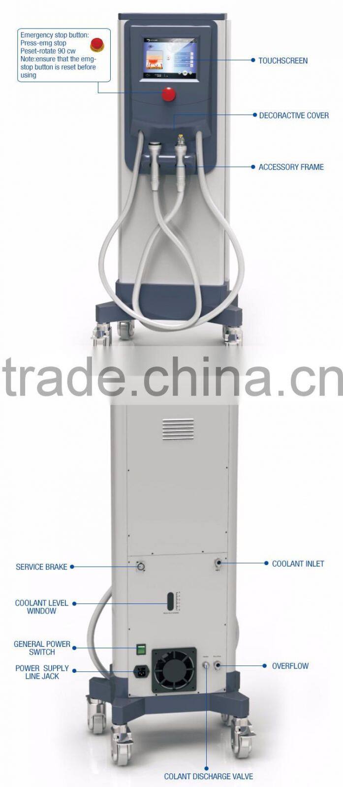 Salon use 5MHZ RF skin tightening face lifting beauty machine monopolar rf machine