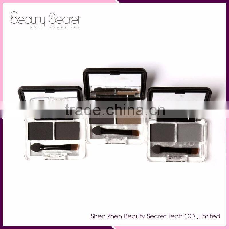 Be your own style cosmetic makeup 2 color eyebrow palette with makeup tool