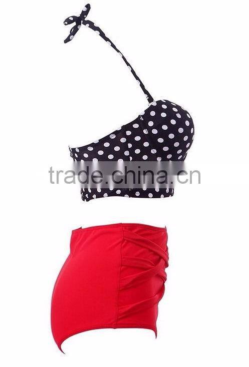 2017 Ladies high waist bathing wear
