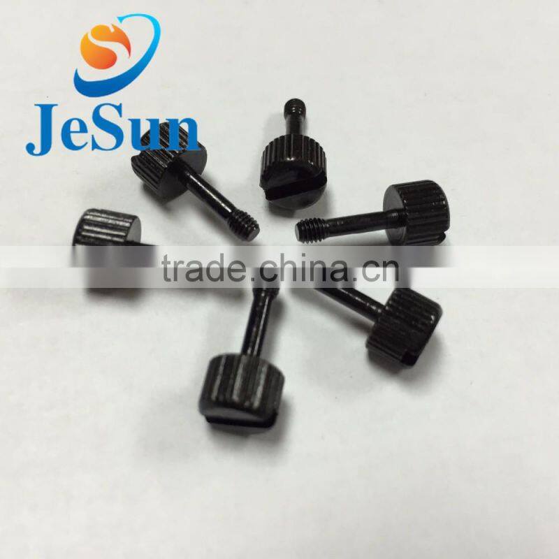 Customized black thumb screw,cnc machining parts,cnc metal parts