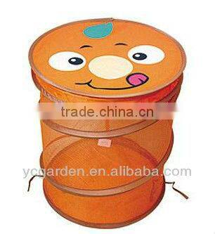 mesh pop up dirty laundry cartoon bag ,PE laundry bag, nelon laundry bag