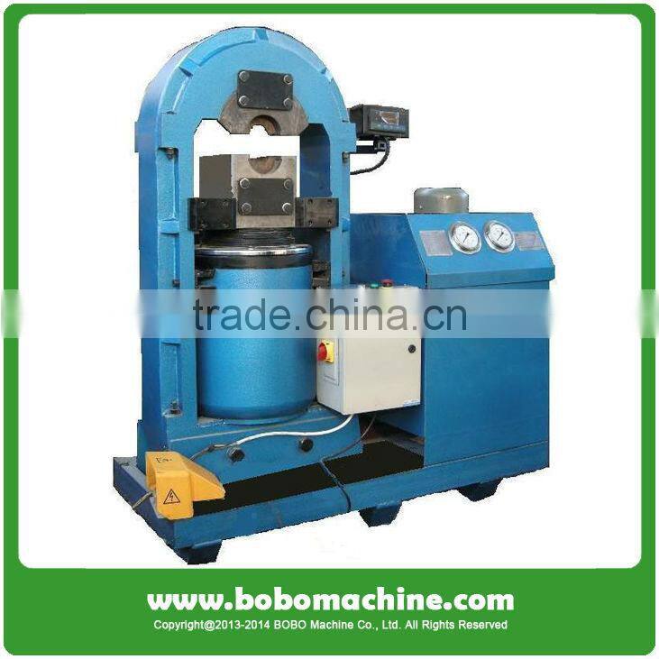 Hydraulic steel cable swage machine