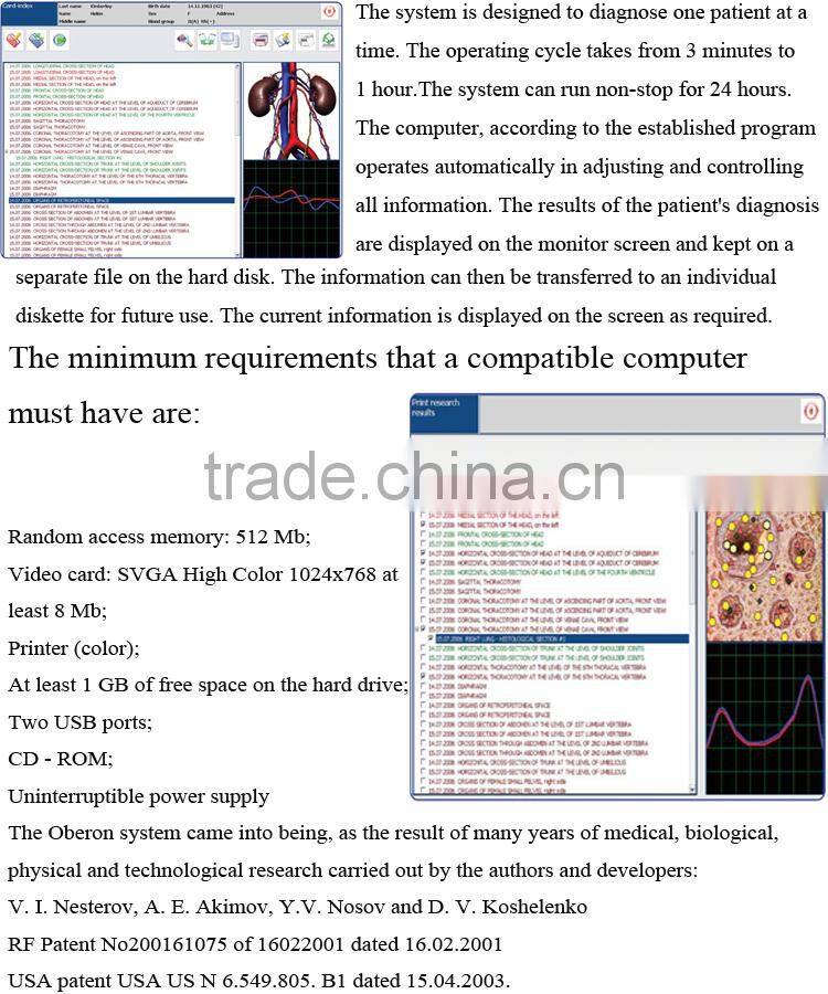 Professional More than 30 database Metatron Hunter 4025 Nls Cell Body Health Analyzer