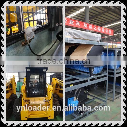 Mini Skid Steer Loade Yineng china YN860 joy stick and fork
