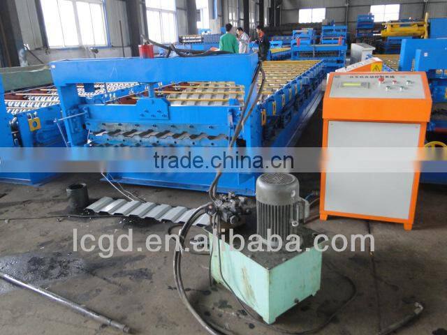 prepainted trapezoidal metal roofing sheet making roll forming machine