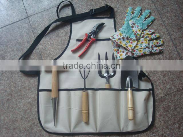 7pcs garden tools set with apron