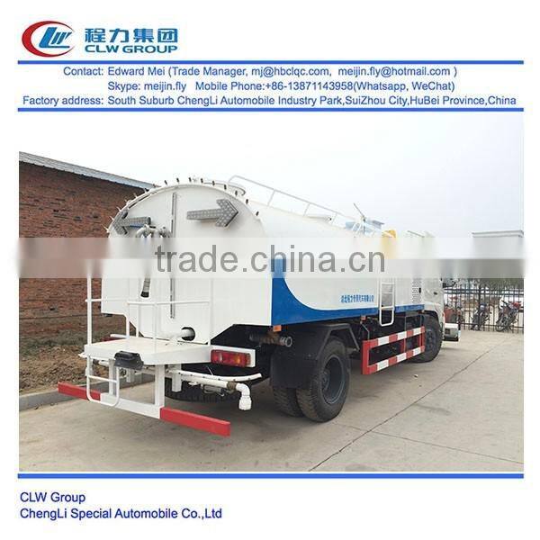 Dongfeng 4*2 4*4 type 180 hp~210 hp 8 ton street sweeper truck