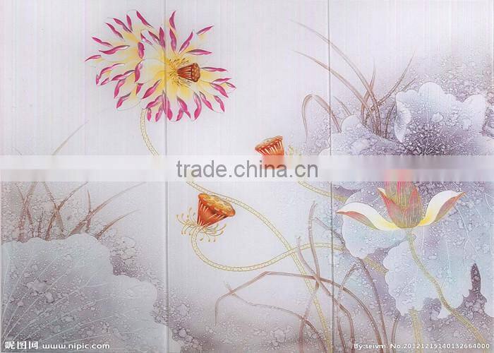 Construction Decorative Customized Pattern Design Tempered Painting Glass