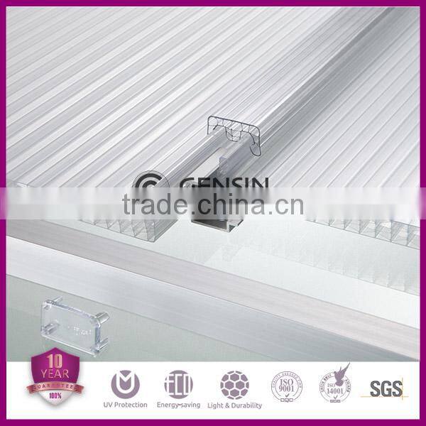 12-18mm 100% Leakage Proof Polycarbonate Sheet/Polycarbonate System for Curved Roof