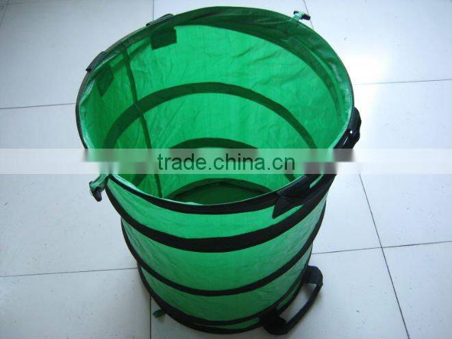 PE woven green enviroment pot/pe handing garden bags