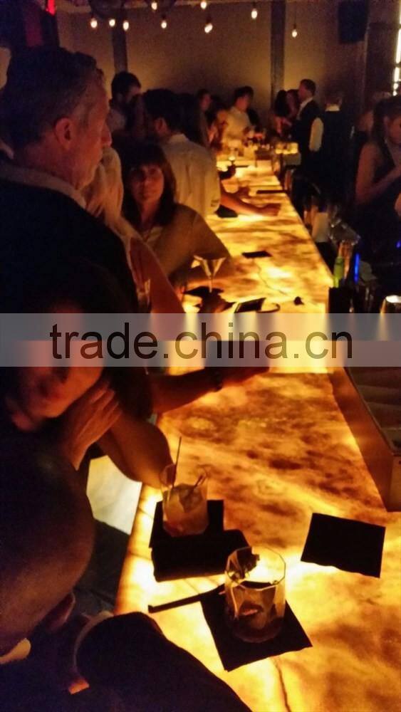 LUXURY Pakistan Supplier BACKLIT ONYX COUNTERTOPS FOR BAR RECEPTIONS
