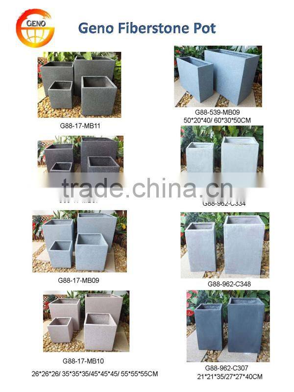 Garden decoration concrete square pot concrete planter pot