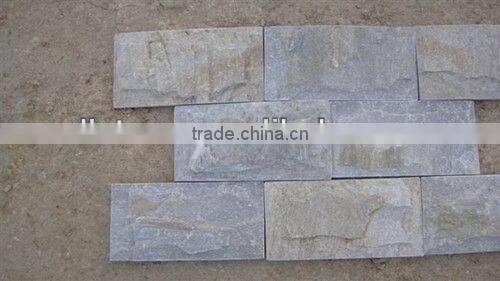 Yellow Slate Mushroom Stone Wall Cladding, natural decorative stone