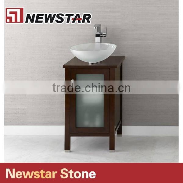 Inn vanity with top mount sink