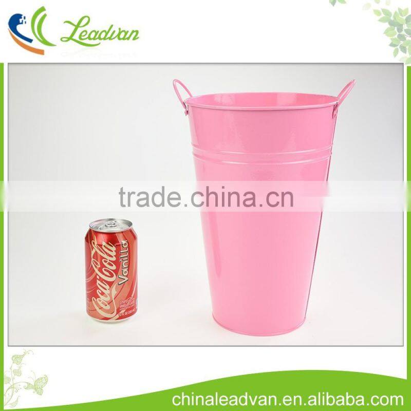 Metal round decoration flower tall vase for wedding decor