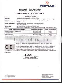 500w/600w 90v -144v to 14v isolated DC-DC converter for ev
