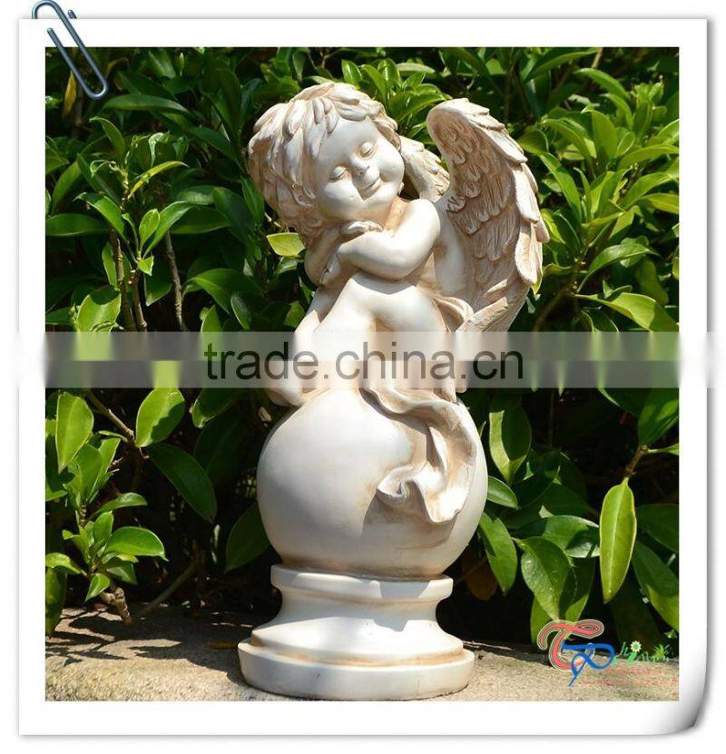 Hot Sale resin white small cute cupid angel statue