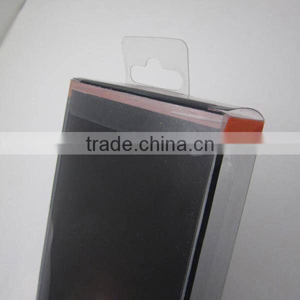 Popular sale PVC/PET packaging box for phone case, clear plastic paper packaging box, plastic box