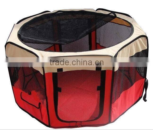 Oxford cloth Folding Dog Cage removable pop up pet tent