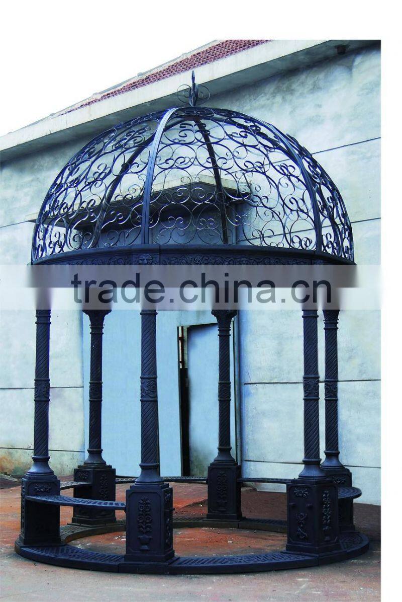 Decorative Cast Iron Gazebo / Ornamental Iron Gazebo
